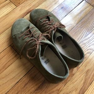 Birkenstock Suede Sneakers Sage Green 7.5
